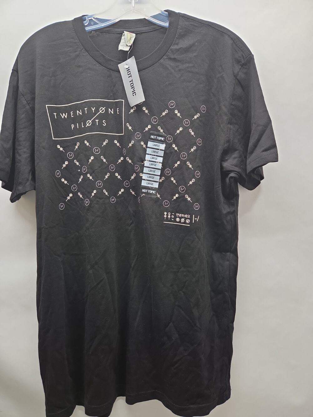 Twenty One Pilots Band Tee T-Shirt Black Large
